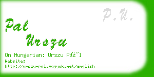 pal urszu business card